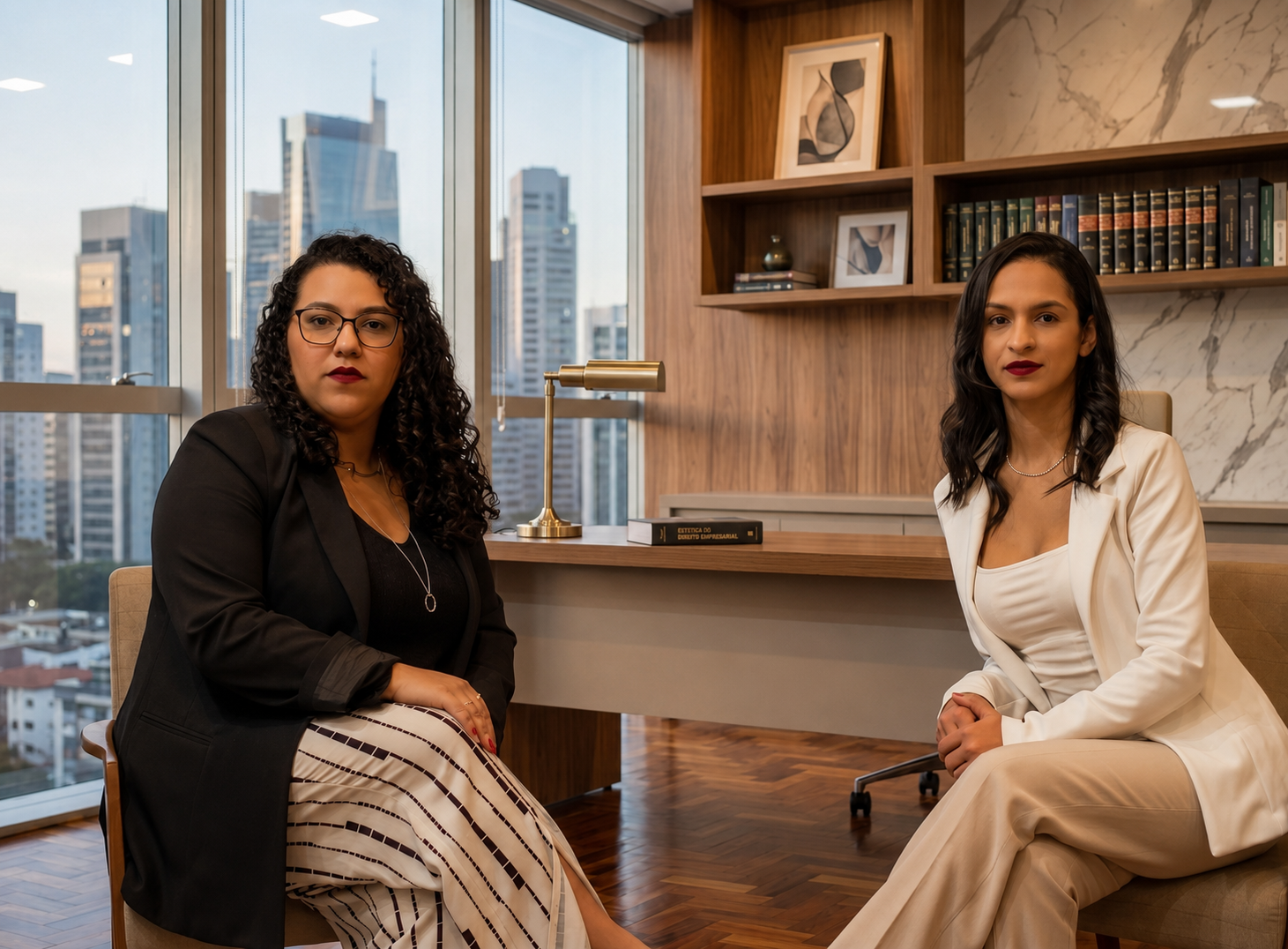 Dra. Letícia e Dra. Mayara em atendimento